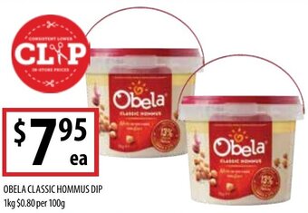 Supabarn Obela Classic Hommus Dip 1Kg offer