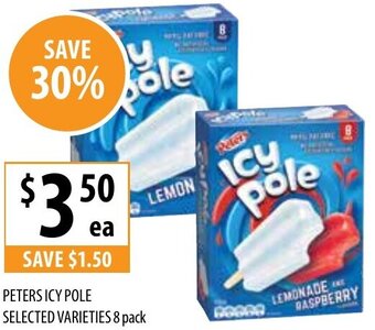 Supabarn Peters Icy Pole Selected Varieties 8 Pack offer