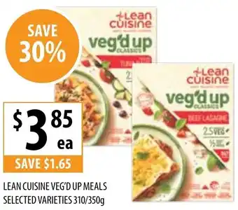 Supabarn Lean Cuisine Veg'D Up Meals Selected Varieties 310/350g offer