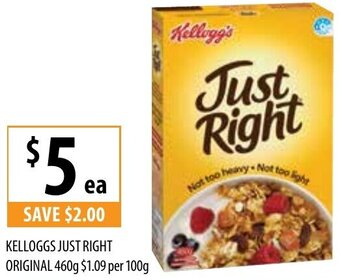 Supabarn Kellogg's Just Right Original 460g offer