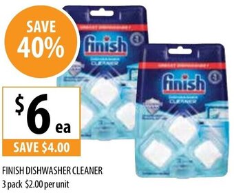 Supabarn Finish Dishwasher Cleaner 3 Pack offer