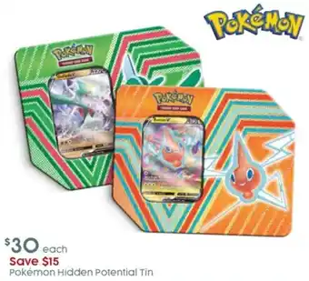 Target Pokémon Hidden Potential Tin offer