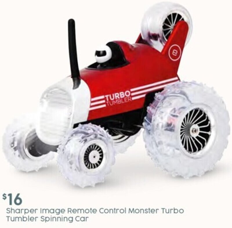 Sharper Image Remote Control Monster Turbo Tumbler Spinning Car offer