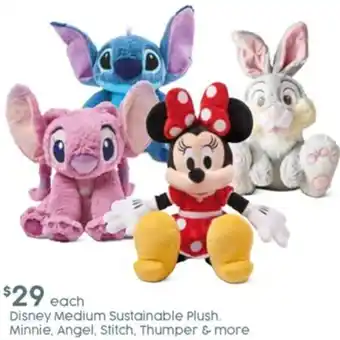 Target Disney Medium Sustainable Plush. Minnie, Angel, Stitch, Thumper & More offer