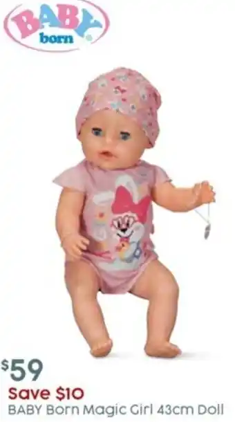 Target Baby Born Magic Girl 43cm Doll offer