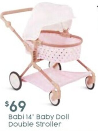 Target Babi 14" Baby Doll Double Stroller offer