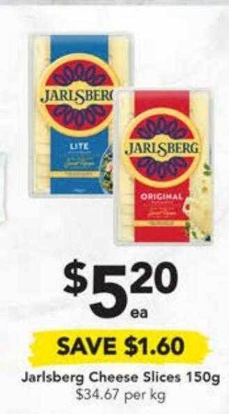 Drakes Jarlsberg cheese slices offer