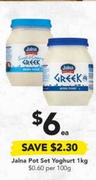 Drakes Jalna pot set yoghurt offer