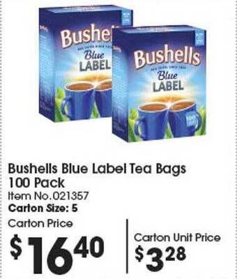 Bushells blue label tea bags