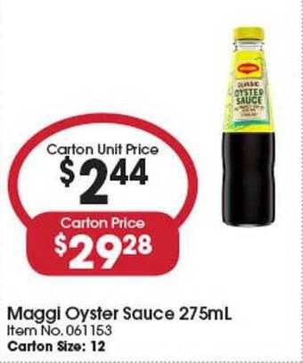 Campbells Wholesale Maggi oyster sauce offer