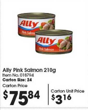 Campbells Wholesale Ally pink salmon offer