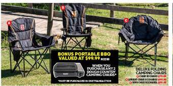 Autopro Deluxe folding camping chairs offer