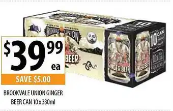 Supabarn Brookvale union ginger beer can offer
