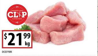 Supabarn Diced pork offer