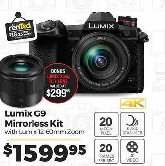Teds Cameras Lumix g9 mirrorless kit offer