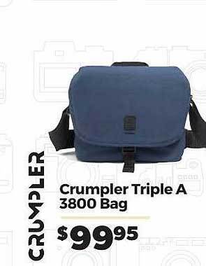 Teds Cameras Crumpler triple a 3800 bag offer