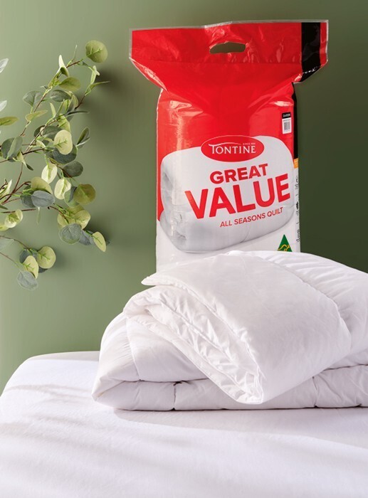 50 off tontine great value quilt offer at Spotlight