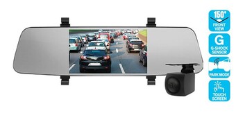 SuperCheap Auto Nanocam+ 5.5” hd front & rear mirror dash cam offer