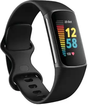Officeworks Fitbit charge 5 fitness tracker - black offer