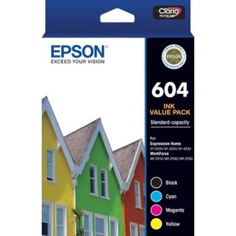 Officeworks Epson 604 black and colour four ink value pack offer