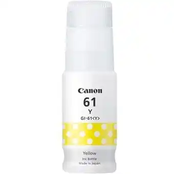 Officeworks Canon gi-61 yellow ink bottle offer