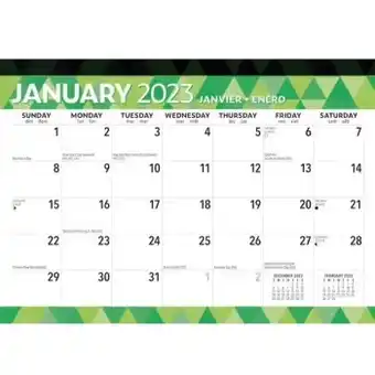 Officeworks Brown trout calendar year 2023 desk pad - large print offer