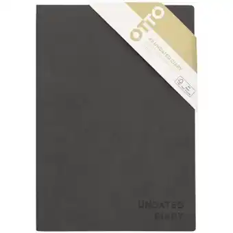 Officeworks Otto a5 week to view undated urban diary - charcoal offer