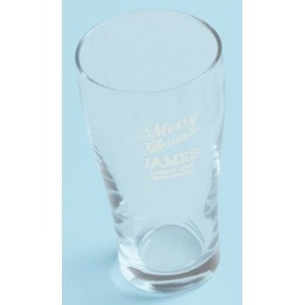 Laser-engraved glassware