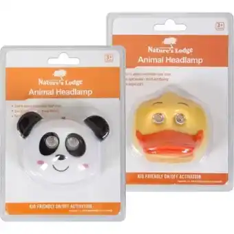 BIG W Nature’s lodge assorted animal headlamps offer