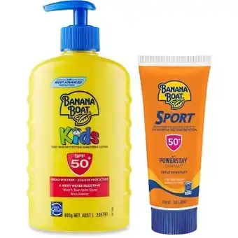 BIG W 40% off banana boat offer