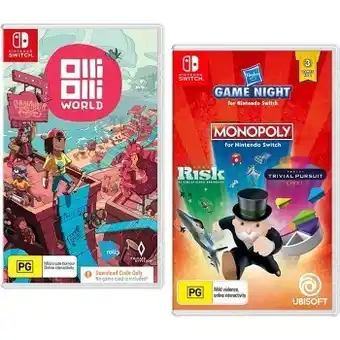 BIG W Nintendo switch olli olli world or game night offer