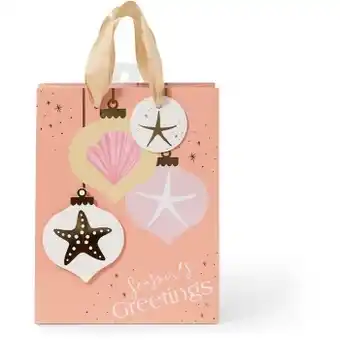 BIG W Island beauty christmas gift bag - medium offer