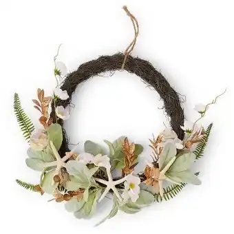 BIG W Island beauty christmas starfish wreath 34cm offer