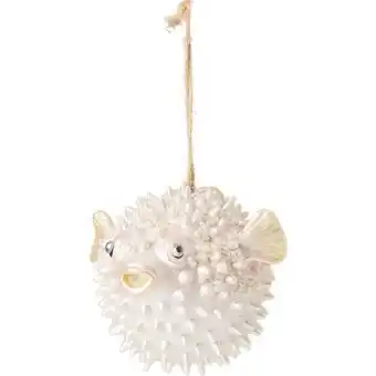 Island beauty christmas hanging tree decoration - puffer fish