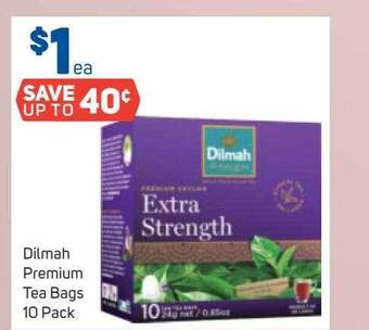 Foodland Dilmah premium tea bags offer