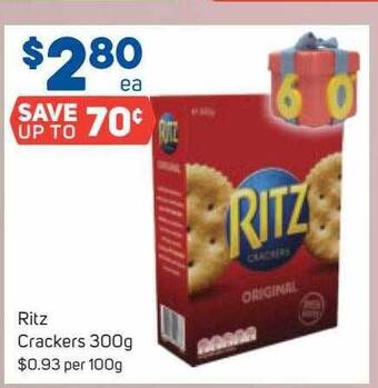 Foodland Ritz crackers offer