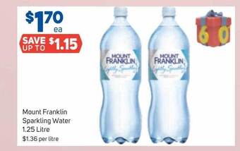Foodland Mount franklin sparkling water offer