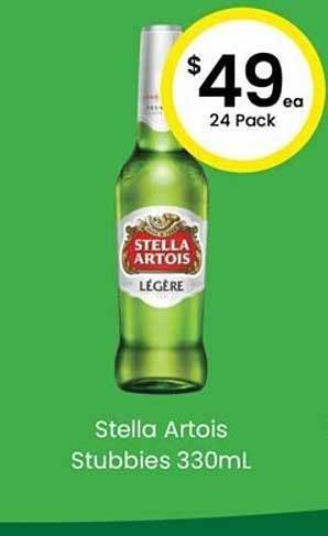 The Bottle O Stella artois stubbies offer