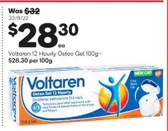 Woolworths Voltaren 12 hourly osteo gel offer
