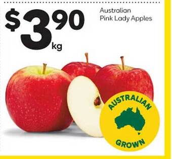 Woolworths Australian pink lady apples offer