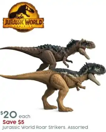 Target Jurassic World Roar Strikers. Assorted offer