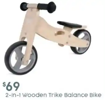 Target 2-In-1 Wooden Trike Balance Bike offer
