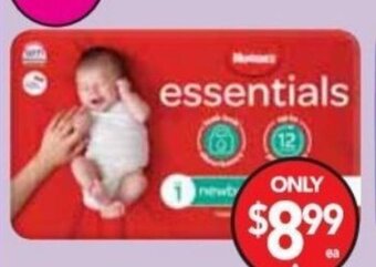 Cheap as Chips Huggies Essentials Nappies offer