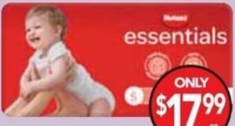 Cheap as Chips Huggies Essentials Nappies offer