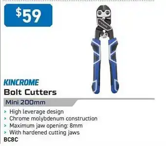 Kincrome Kincrome bolt cutters mini 200mm offer