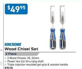 Kincrome Kincrome wood chisel set 2 piece offer
