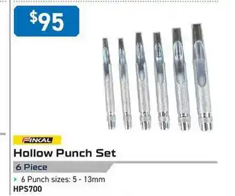 Kincrome Finkal hollow punch set 6 piece offer