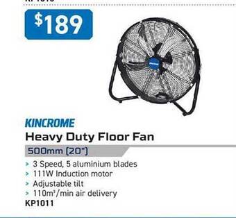 Kincrome Kincrome heavy duty floor fan offer