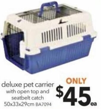 Cheap as Chips Deluxe Pet Carrier offer