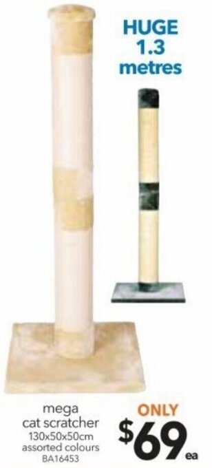 Cheap as Chips Mega Cat Scratcher 130x50x50cm offer